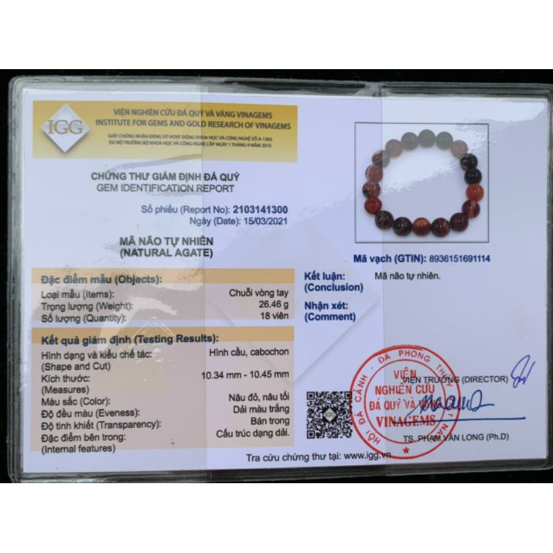 Vòng tay mã não vân