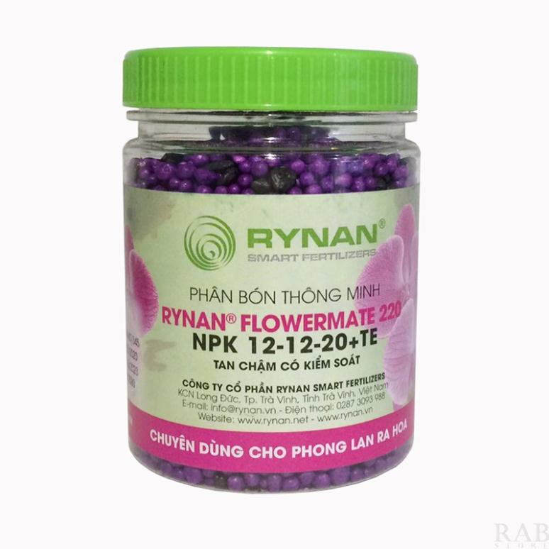 Phân bón thông minh Rynan 5 loại, phân bón tan chậm có kiểm soát cho cây kiểng và hoa lan phát triển toàn diện, lọ 150g