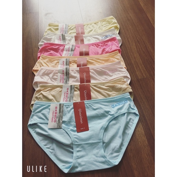 5- 10 quần lót cotton in chữ 3246