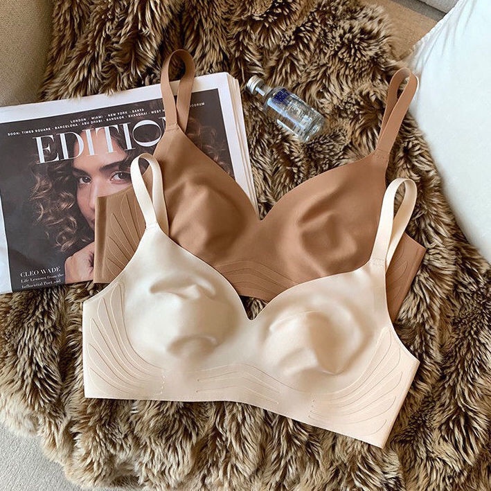 Áo Ngực Tai Thỏ Không Gọng Không Đường May Chống Chảy Xệ  áo ngực mút mỏng