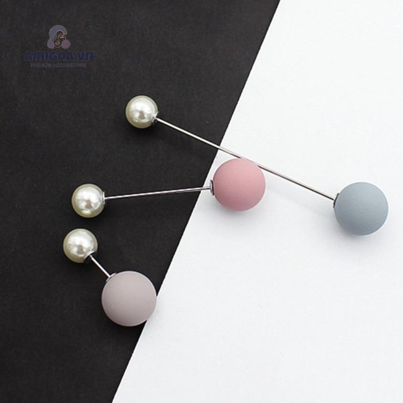 Ghim Cài Áo Hình Quả Cầu Gỗ Sáng Tạo