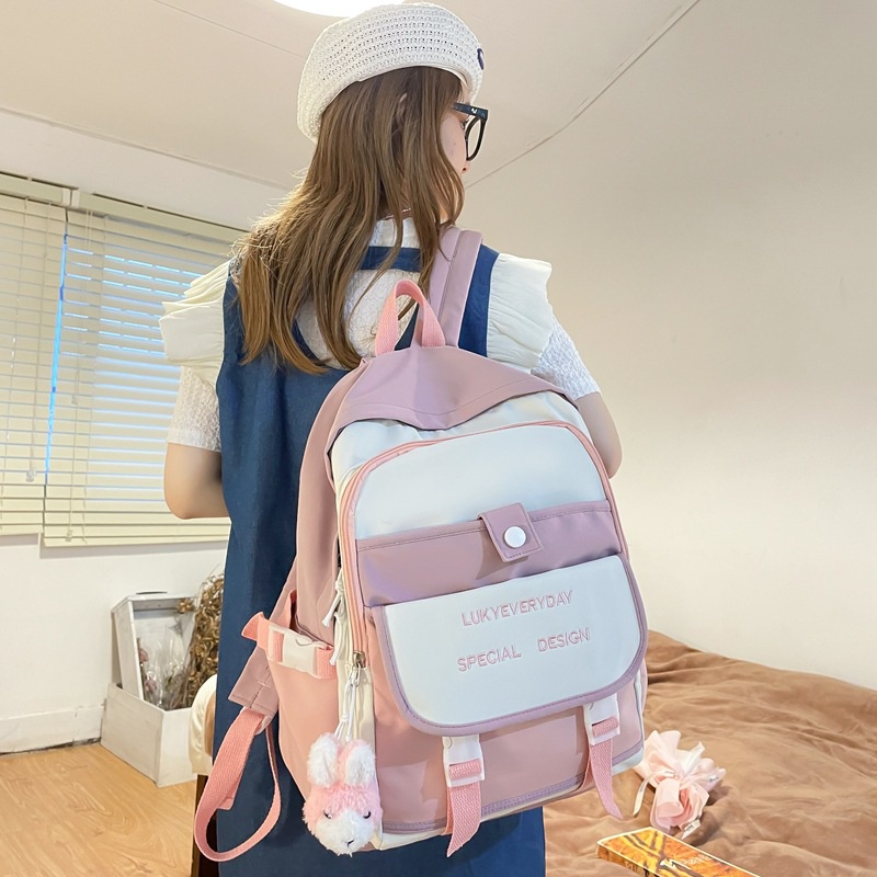 Balo nữ đi học thời trang ulzzang hàn quốc màu pastel dễ thương đáng yêu 3614-S2231