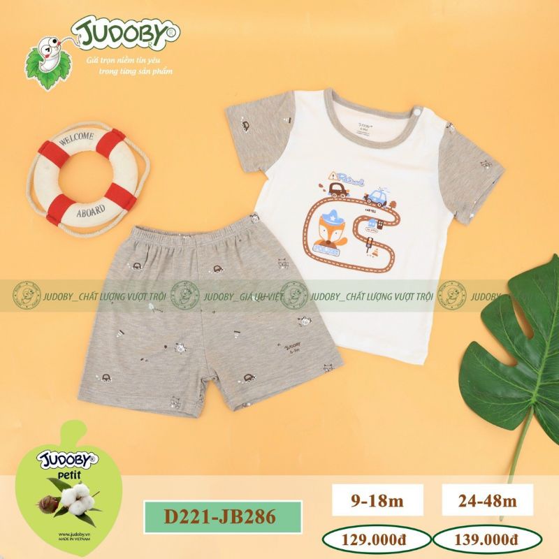 Bộ cộc Judoby JB286 chất petit 6-48m