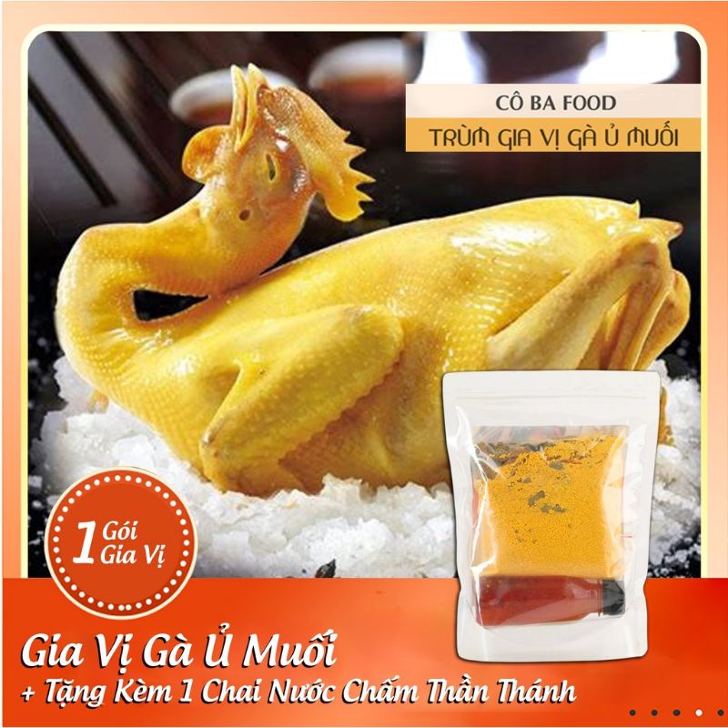Trùm gia vị làm gà ủ muối hoa tiêu thảo mộc đặc biệt tặng kèm 1chai nước sốt thần thánh