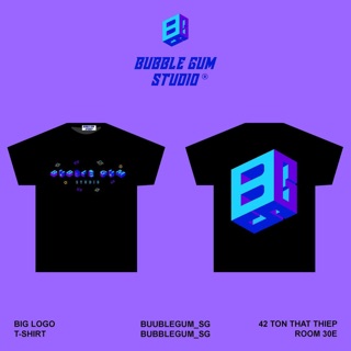 Áo Thun BIG LOGO SS1 by BUBBLE GUM STUDIO - màu đen