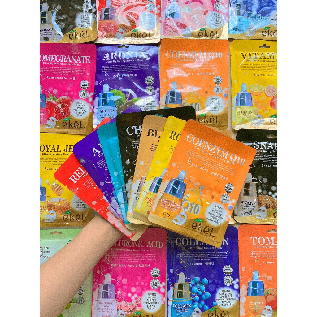 Mặt Nạ Hoa Qủa Rainbow Fruit Fảm Mask Pack-  Mặt nạ Jant Blanc - Mặt nạ Ekel