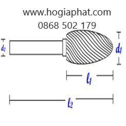 Mũi mài hợp kim (Mũi doa) SH - 2M - 5M - 6M