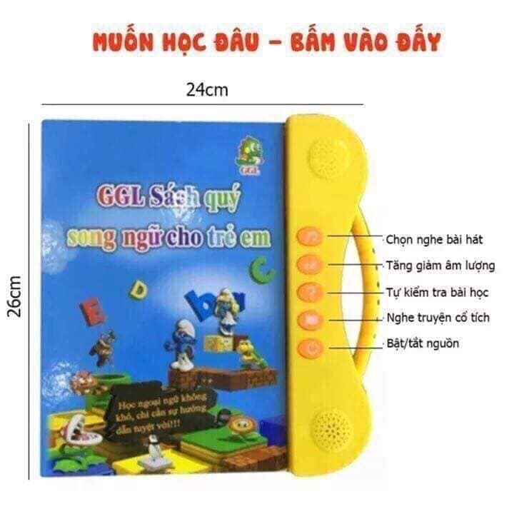 BỘ SÁCH ĐIỆN TỬ SONG NGỮ NHIỀU CHỦ ĐỀ ( CÓ GIỌNG NÓI, NHẠC TRẺ EM, TRUYỆN ĐỌC)