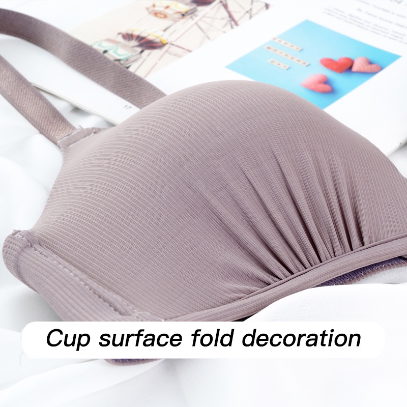 Áo lót ECMLN nâng ngực không đường may phối lưới mỏng thoáng khí có thể điều chỉnh