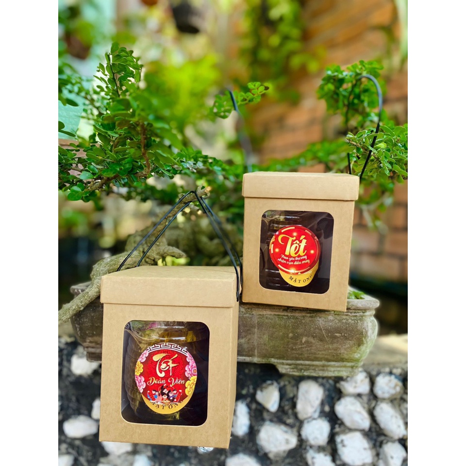25 cái - Hộp giấy kraft có nắp đậy rời đựng quà tặng thực phẩm hàng hóa - Hộp số 26
