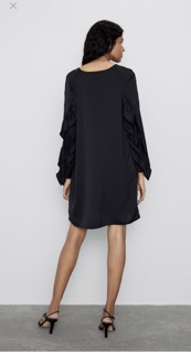 (Sẵn) Váy Lụa Satin Zara auth canh sale