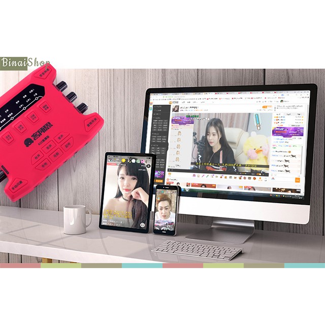 [Mã ELHACE giảm 4% đơn 300K] Sound card hát karaoke live stream online XOX K10x