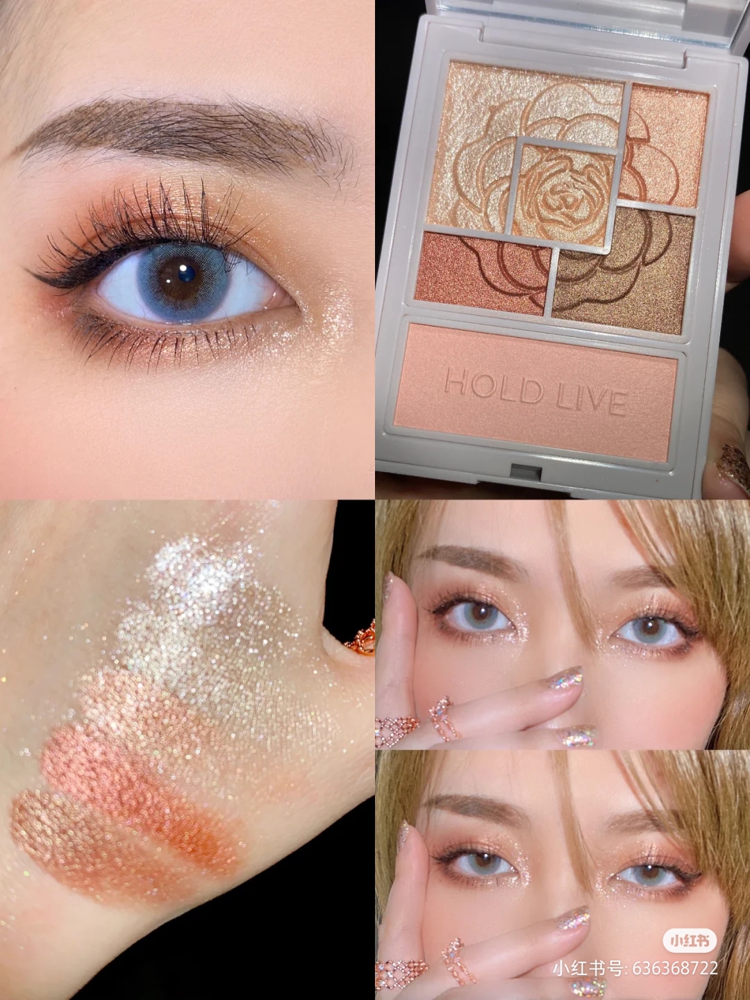 [Hàng mới về] Bảng Phấn Mắt Mịn Hold Live Trang Điểm Ánh Kim Lấp Lánh Thời Trang | BigBuy360 - bigbuy360.vn