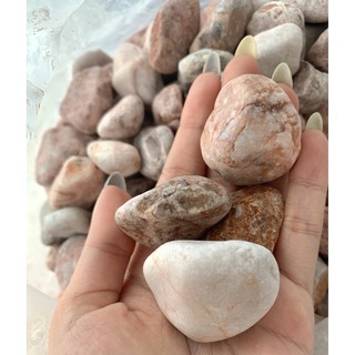 [Chọn Size] Sỏi Hồng Bịch 1kg Trang Trí Bể Cá, Sân Vườn...