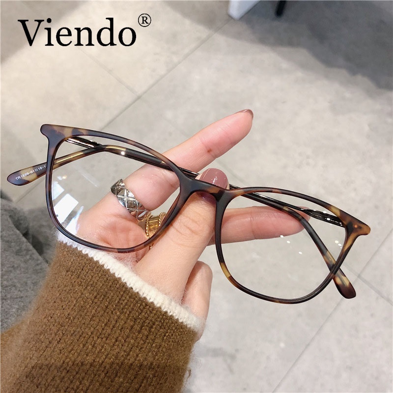 Mắt kính VIENDO tròng trong suốt chống ánh sáng xanh màu sắc thời trang 0~6.00 độ cho nam nữ có cắt kính theo yêu cầu