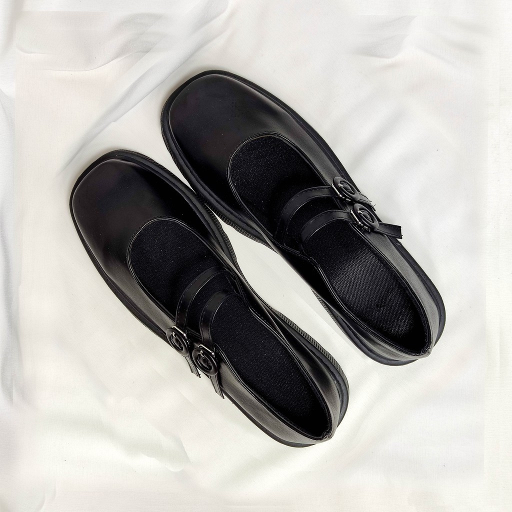 Giày Lolita đế cao giày Mary Jane Ulzzang đế cao quai ngang 4cm sang chảnh (MJ-07) | BigBuy360 - bigbuy360.vn