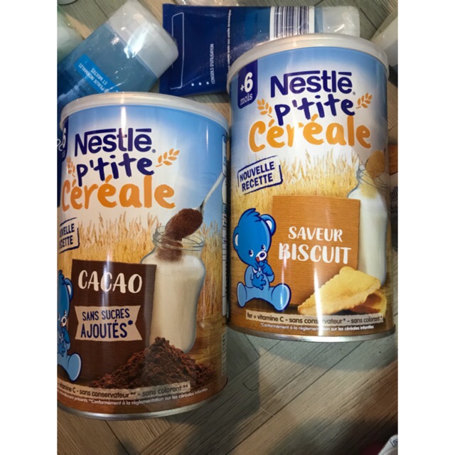 Bột Lắc Sữa Nestle Pháp 400gr ( Hương Ngũ Cốc, Hương Bánh quy , Hương Cacao)