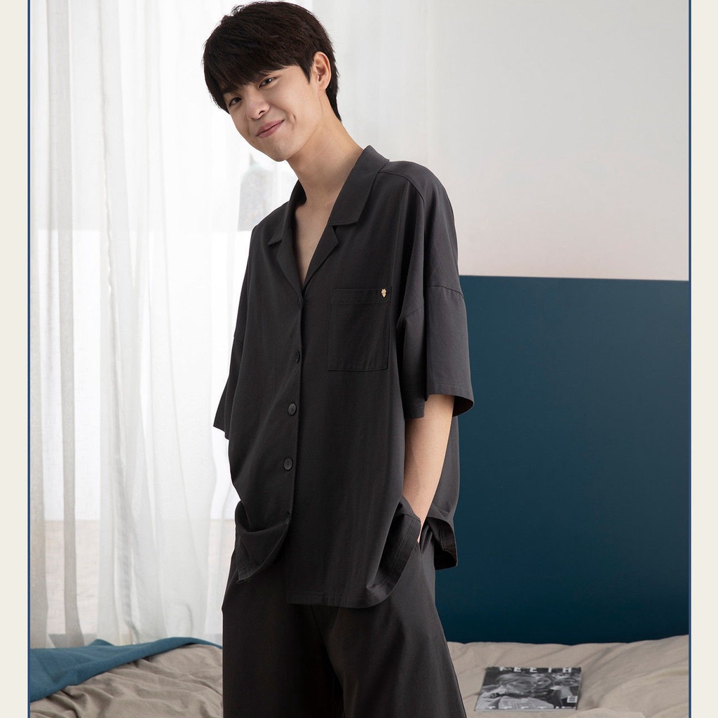 Bộ Đồ Ngủ Tay Ngắn Chất Liệu Cotton Phong Cách Nhật Bản Thời Trang Mùa Hè Cho Nữ | BigBuy360 - bigbuy360.vn