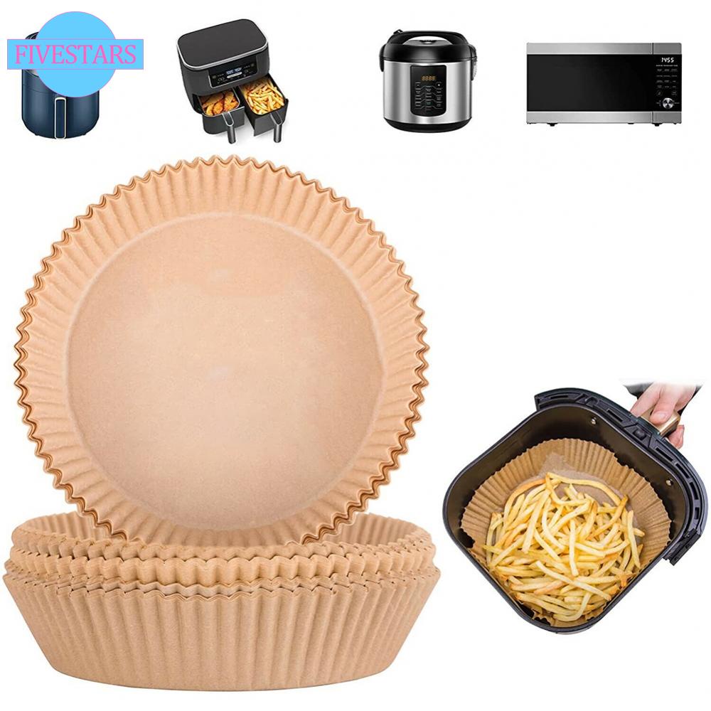 Set 50-100 X Giấy Lót Nồi Hấp Bánh Bao Hình Tròn Bằng Bột Gỗ Dùng Một Lần