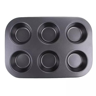 Khuôn Nướng  bánh Cupcake Chống Dính 6 ô - Khuôn Làm Bánh Muffin
