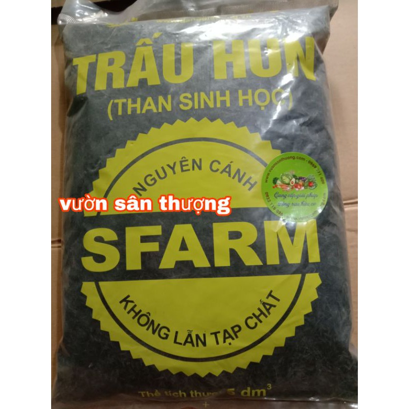 Trấu Hun Sfarm  Đặng Gia Trang, Bổ Sung Chất Kali Cho Cây, Trộn Đất Trồng Rau