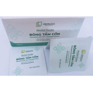 10 miếng bông tẩm cồn lau móng