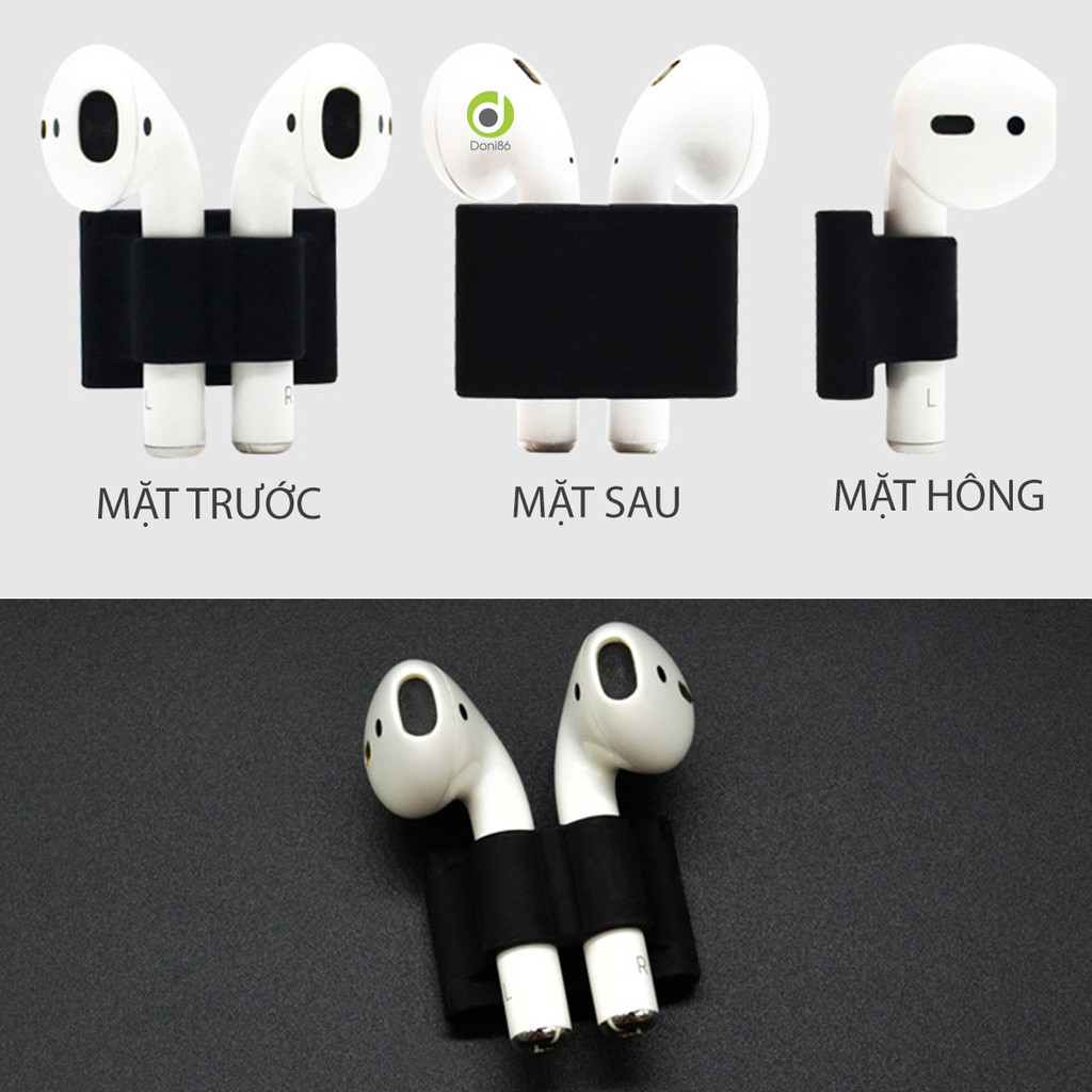 Phụ kiện giữ tai nghe Airpods đeo vào quai đồng hồ Apple Watch (KHÔNG BÁN KÈM AIRPODS VÀ APPLE WATCH) - PK116 - doni86