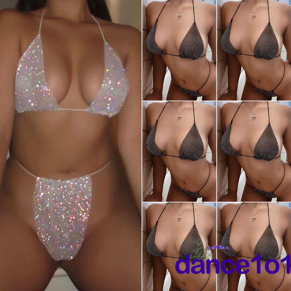 Bikini Đính Đá Lấp Lánh Phong Cách Mỹ Quyến Rũ Cho Nữ | BigBuy360 - bigbuy360.vn