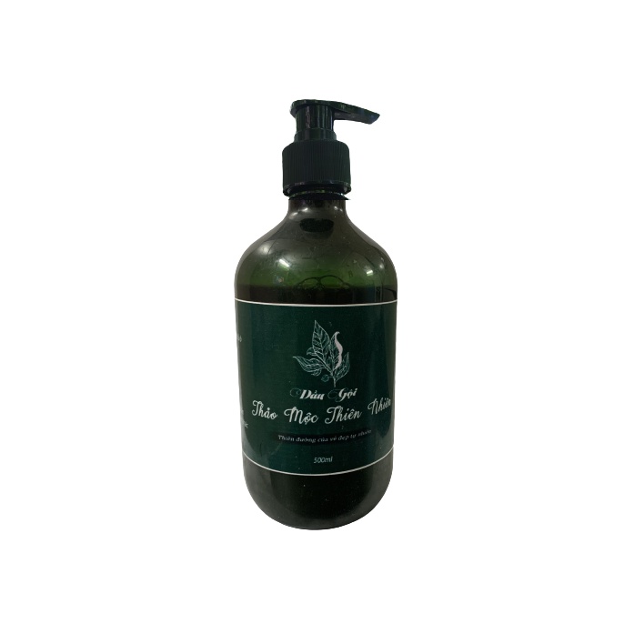 500ml Dầu gội đầu thảo dược thiên nhiên không hóa chất, giúp đen tóc, mượt tóc, sạch gàu