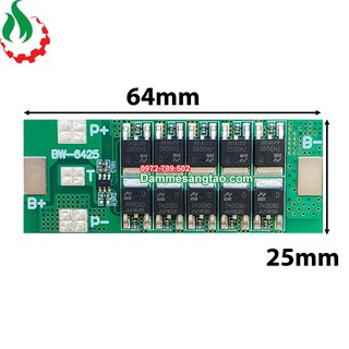 Mạch 1S 3.7V 20A BW bảo vệ pin Li-ion 3.7V