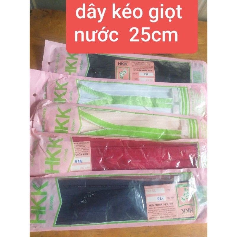 Lố dây kéo 25cm đủ tất ca các mau mấy chị chọn trong phân loại nhé