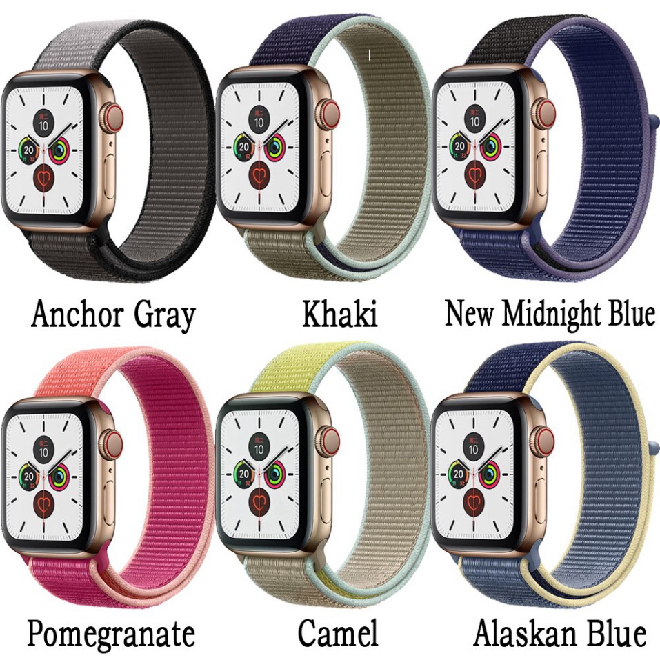 Sale 69% Dây đeo bằng nylon dệt thời trang cho đồng hồ Apple Watch SE 6 5 4 3 2 1, 38mm/40mm, pink Giá gốc 81000đ- 23C9