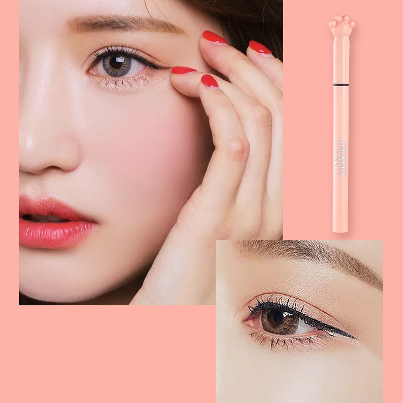 [Hàng mới về] Bút Kẻ Mắt Dạng Lỏng Trang Điểm Mắt Lâu Trôi Chống Thấm Nước Hình Móng Mèo Dễ Thương