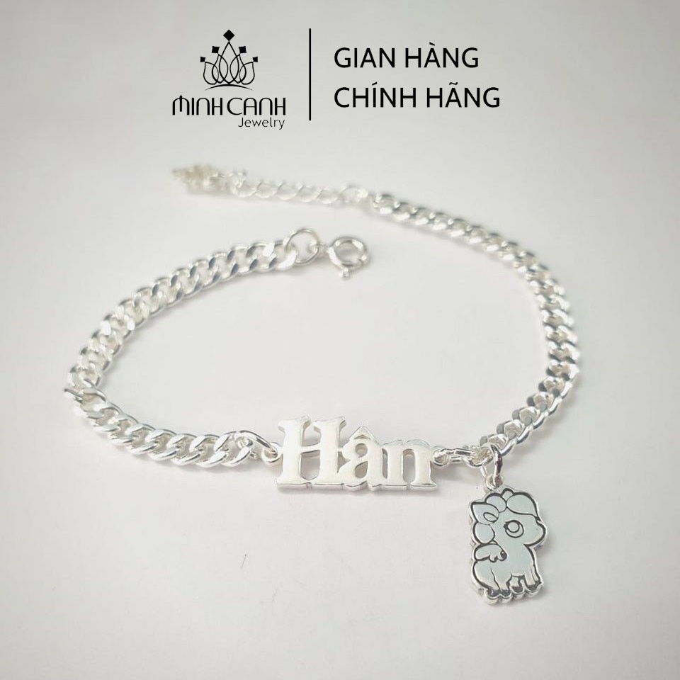 Vòng Bạc Trẻ Em Khắc Chữ Theo Yêu Cầu - Minh Canh Jewelry