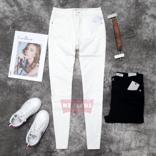 Quần jeans skinny nữ trắng (mã 119)