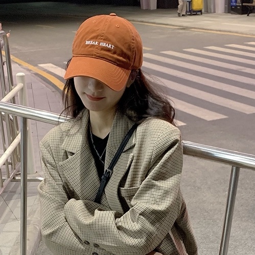 Mũ lưỡi trai MG STUDIO thêu hình trái tim thời trang