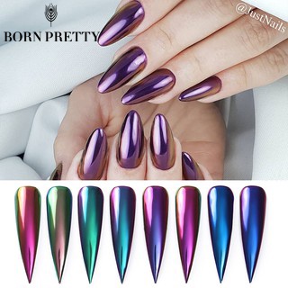 BORN PRETTY Hộp bột nhúng móng trang trí tạo hiệu ứng gương