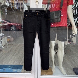 Quần bò LV trơn spf bản sịn 3318, quần jean đen trơn new 2022