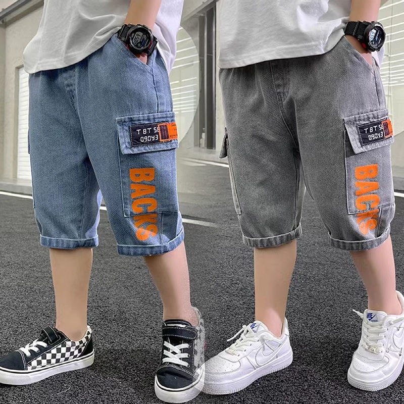 Quần Jeans Dài Ống Đứng Thời Trang Xuân Thu Cho Bé Trai