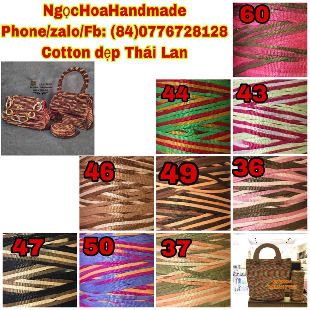 Cotton dẹp Thái Lan cuộn 500gr 155k