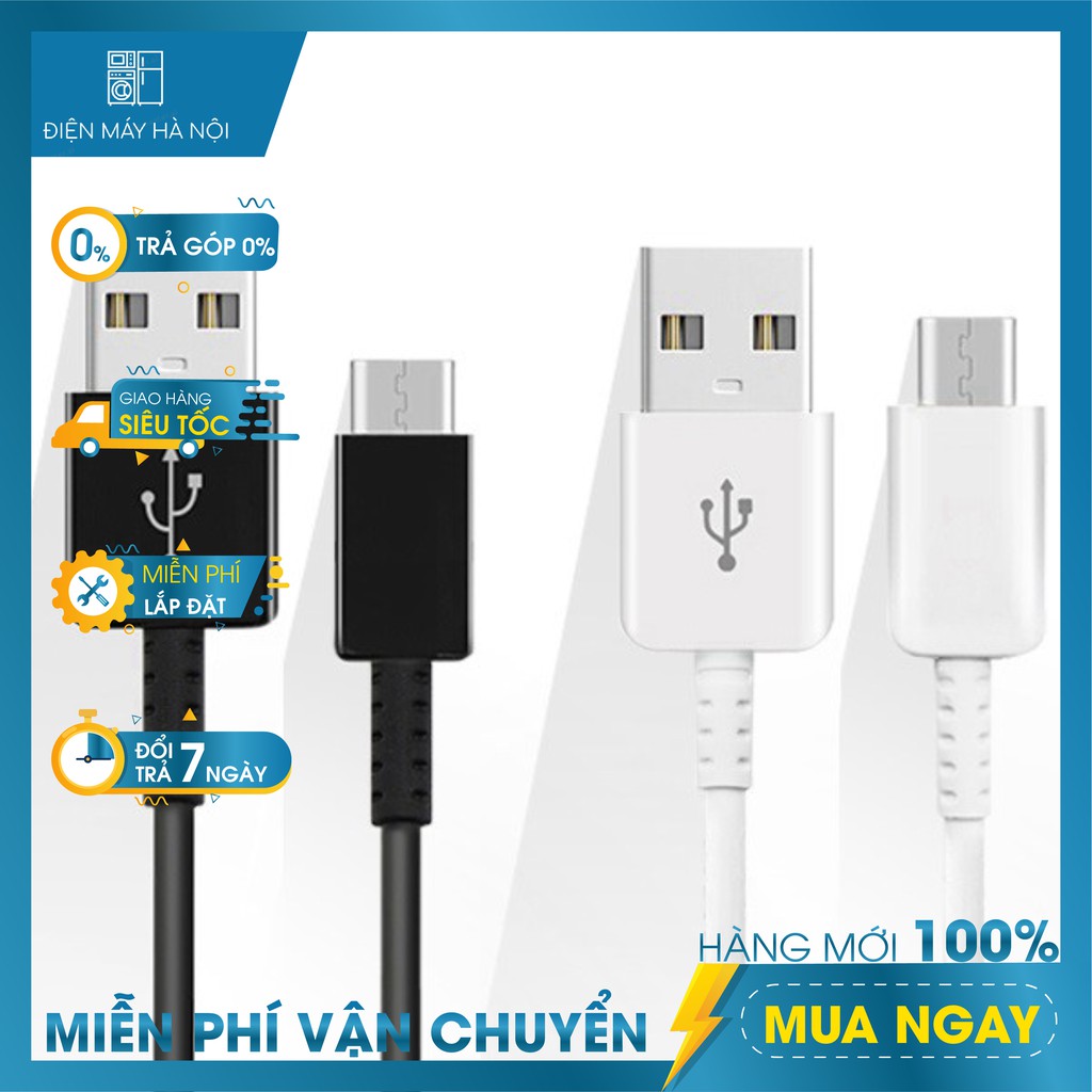 Cáp sạc USB Type - C Samsung Note 8 / 9 / S9, Gọn Nhẹ, Ổn Định Dòng Điện & Tốc Độ Sạc, Bảo Vệ Pin