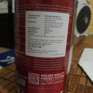 Dầu nhớt WOLVER Racing nhập khẩu Đức 1L