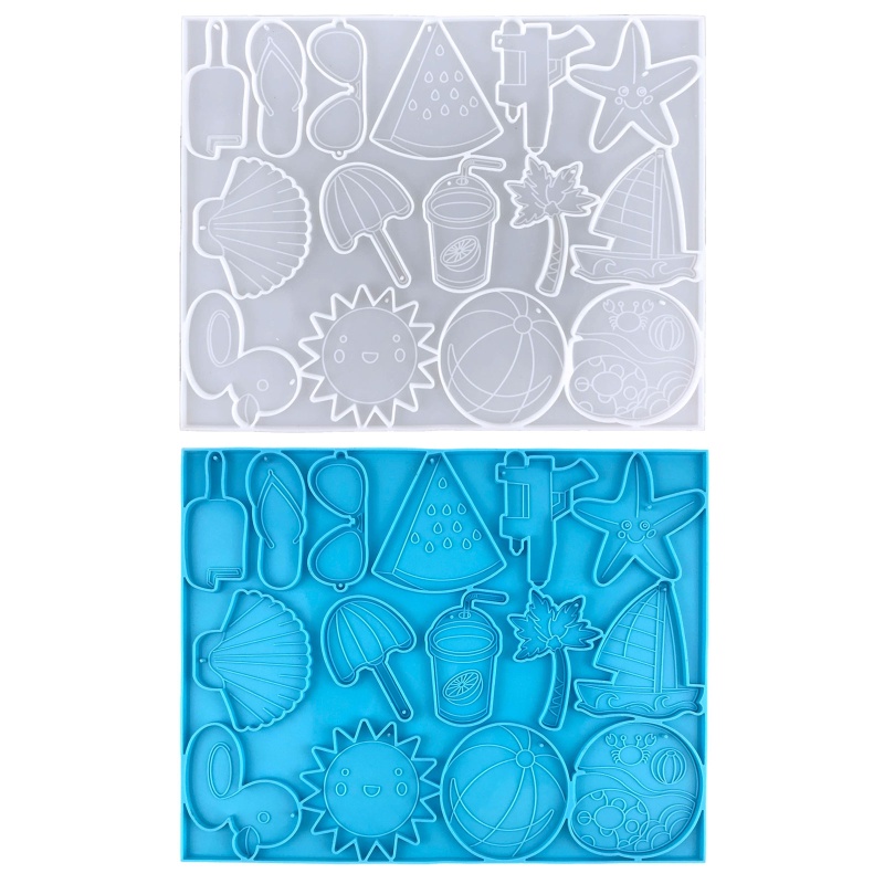 Sa Khuôn Silicone Làm Móc Khóa Epoxy Resin DIY