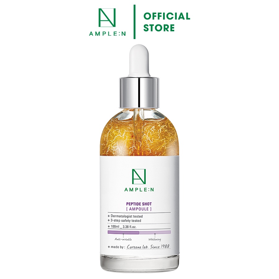 Tinh chất dưỡng trắng chống lão hóa AMPLE:N Peptide Shot Ampoule 100ml