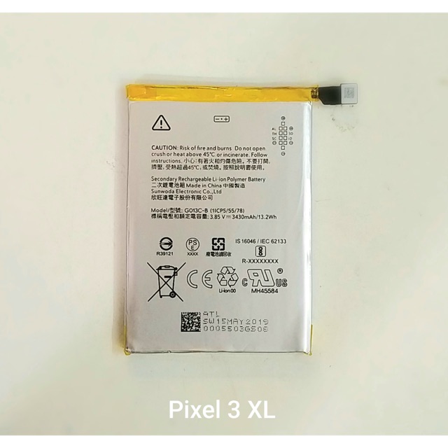 Pin Google Pixel 3 XL (G013C-B) 3430mAh xịn, bảo hành 3 tháng