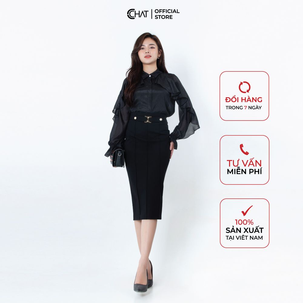 Áo sơ mi bèo liền vai jaclang CChat Clothes