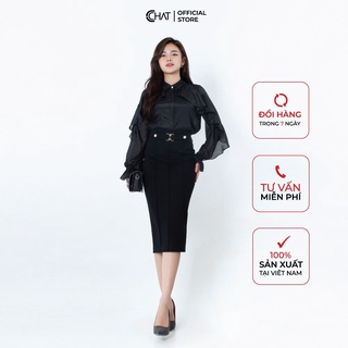 Áo sơ mi bèo liền vai jaclang CChat Clothes