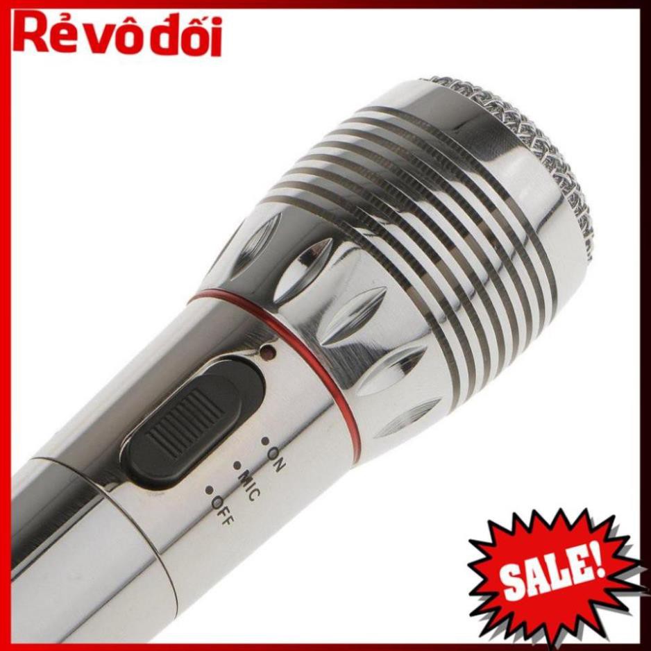 Micro karaoke không dây, Mic hát karaoke không dây kết hợp có dây AK 308 cao cấp chống hú