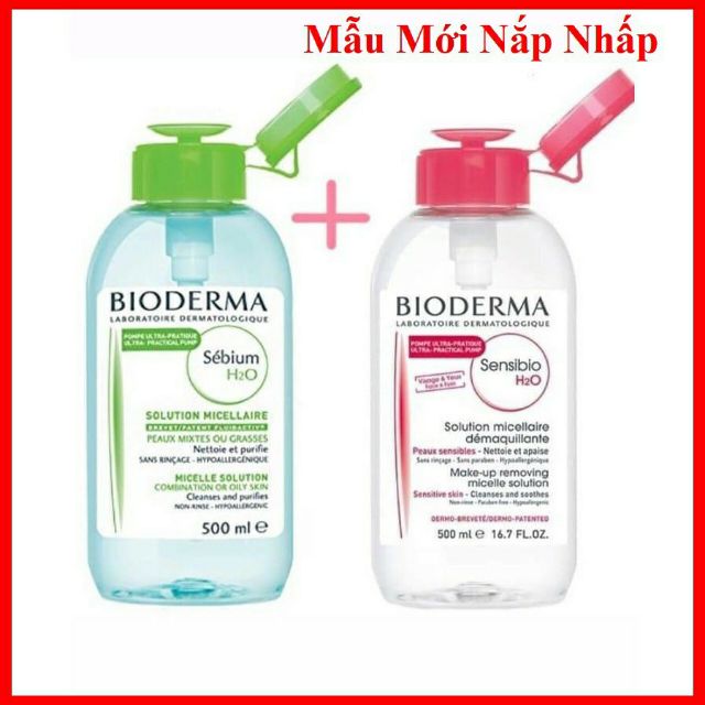 NƯỚC TẨY TRANG MẪU MỚI BIODERMA 500ML HÌNH THẬT