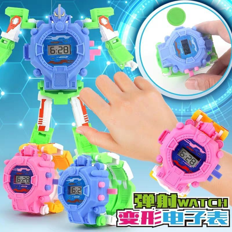 Trẻ Em Robot BiếN DạNg đồNg Hồ đIệN Tử đồ ChơI CậU Bé CậU Bé HọC Sinh ChiếU Phim HoạT HìNh PhóNg BiếN HìNh đĩA Bay | BigBuy360 - bigbuy360.vn